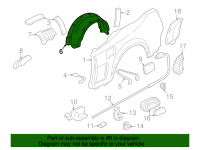 Honda Rear Fender Liners - NSX, 1991-05