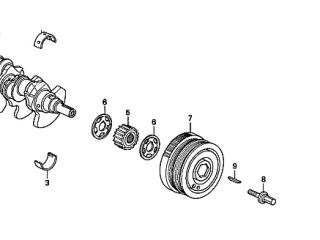 Genuine Honda Crankshaft Pulley - NSX, 1991-05